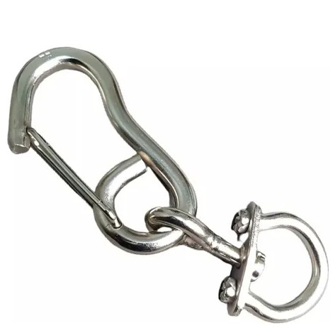 MOSQUETON A LENGUETA GALV. N 4 12CMS