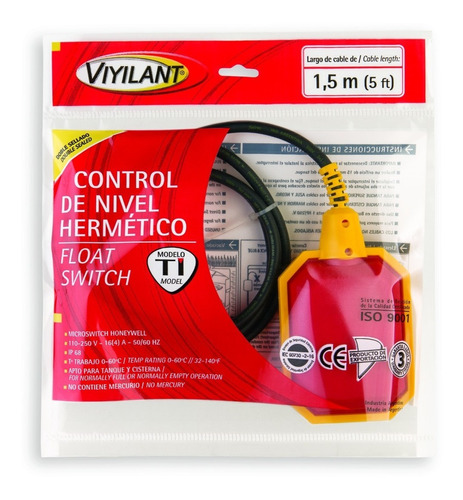 CONTROL DE NIVEL HERMETICO  T1 1.5MTS