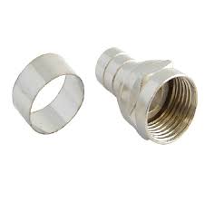 ADAPTADOR P/ CABLE COAXIL CON ANILLO