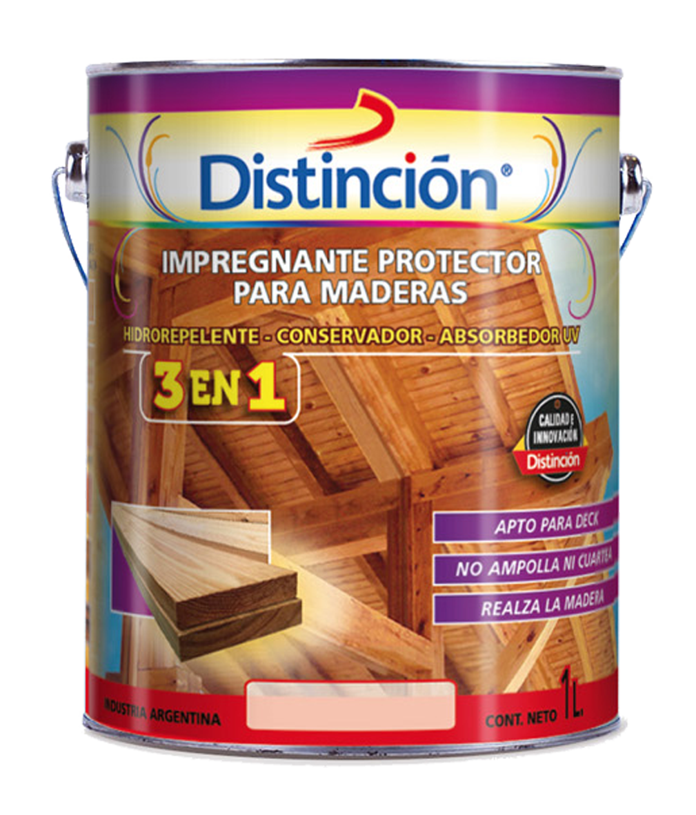 IMPREGNANTE P/ MADERA SATINADO (DISTINCION)  4 LTS