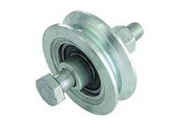 RUEDA ACERO  P/ PORTON CANAL  V  40MM C/ TORNILLO