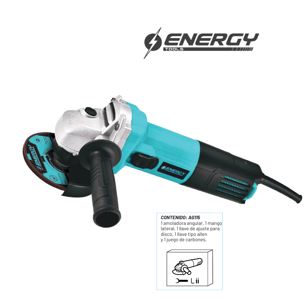 AMOLADORA ANGULAR 115 MM ENERGY 800W