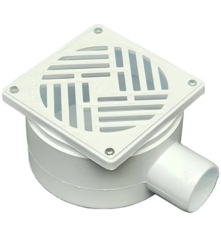 RECEPTACULO P/ DUCHA PVC C/REJA PVC