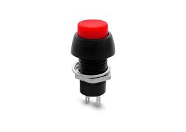 PULSADOR CUADRADO/REDONDO ROJO 3AMP