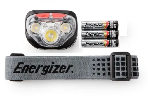 LINTERNA VINCHA RECARGABLE + 3 PILAS ¨ENERGIZER¨