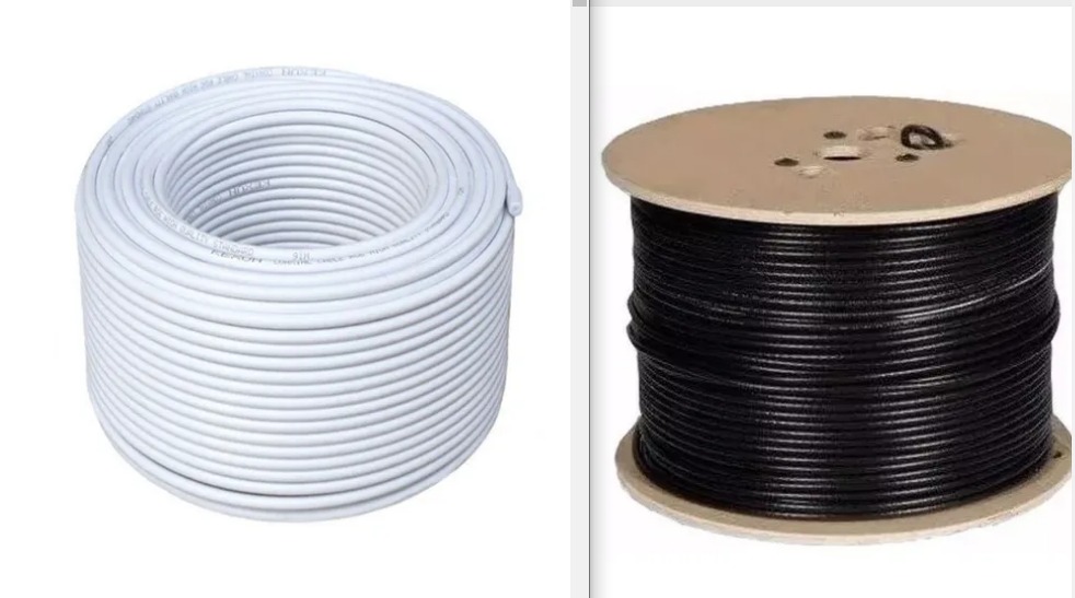 CABLE COAXIL RG BLANCO / NEGRO (B.305/R.152)