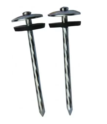 CLAVO P/TECHO 2.5" MOLETEADO C/ ARANDELA DE GOMA
