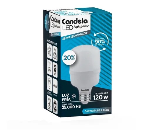 LAMPARA LED 20W FRIA-E27