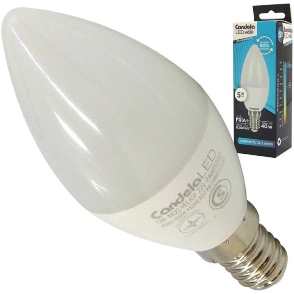 LAMPARA LED VELITA 5W-E14