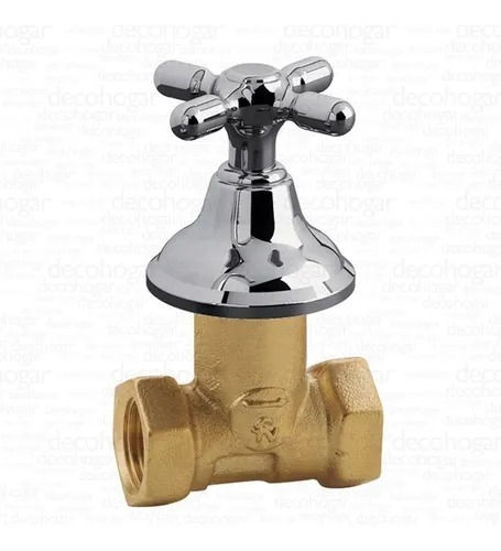LLAVE DE PASO DE BRONCE CON CAMPANA 1/2