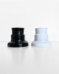 RECEPTACULO RECTO NEGRO / BLANCO