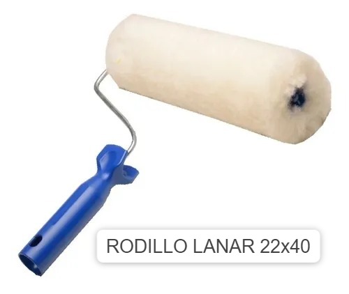 RODILLO LANAR BLANCO 22 X 40CM