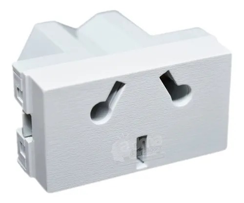 TOMACORRIENTE 10AMP. EMB.(BLANCO)