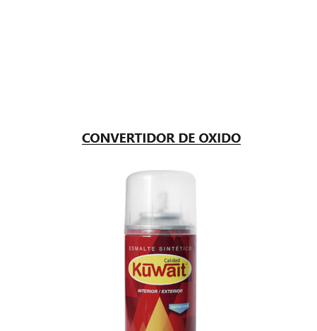 PINT. AEROSOL CONVERTIDOR DE OXIDO