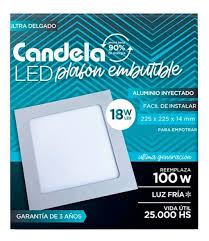 PLAFON LED 18W EMB. CUADRADO
