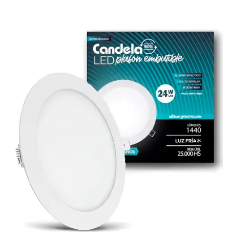 PLAFON LED 24W EMB. REDONDO