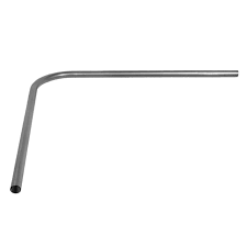 CAÑO CURVO 0.90 X 0.90 MM ALUMINIO PULIDO