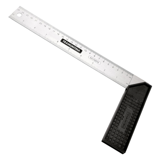 ESCUADRA METALICA 25CM TRAMONTINA
